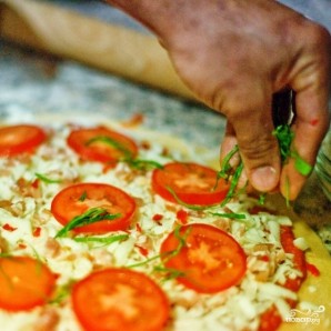 Итальянская пицца "Маргарита" - фото шаг 8