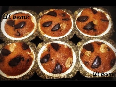 Видео рецепт Тыквенные маффины с шоколадом